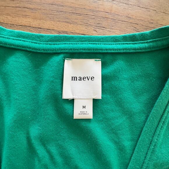 Maeve (Anthropologie) V-Neck Short-Sleeve Tee - Size M - Picture 2 of 8